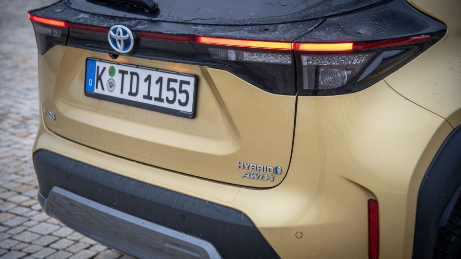 Toyota Yaris Cross Hybrid AWD Detailaufnahme vom heck
