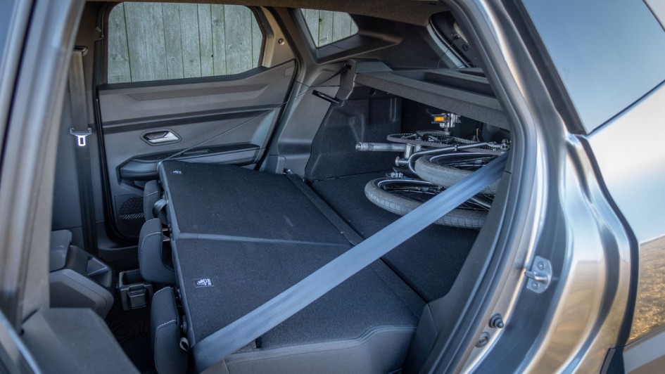 Rücklehne im Dacia Duster komplett umgeklappt