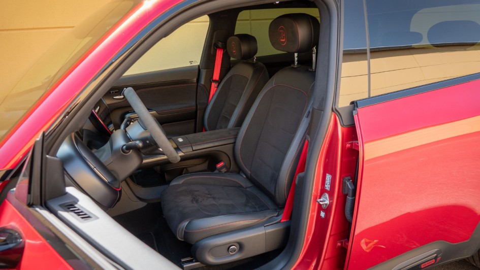 Fahrersitz des Smart #5 Brabus fotografiert