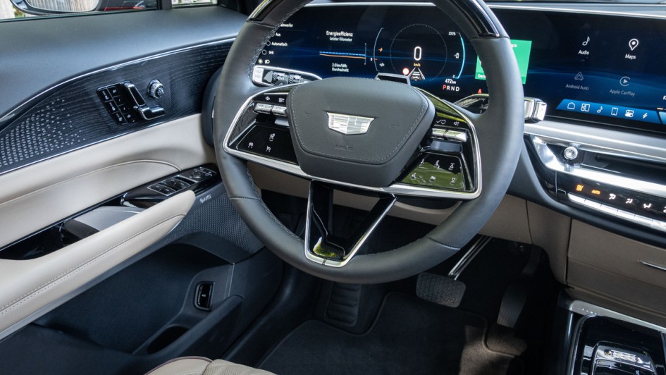 Lenkrad des Cadillac Lyriq