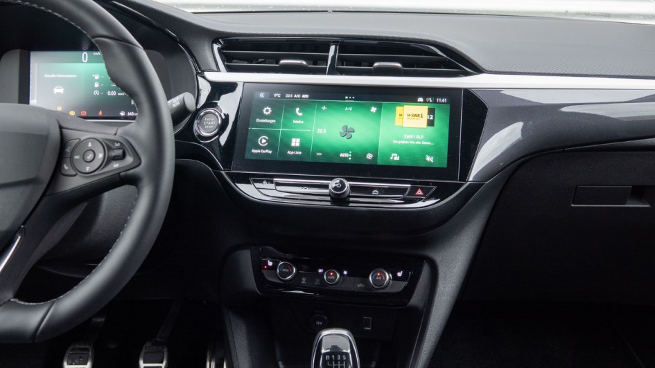 Detailfoto vom Opel Corsa Navigationssystem