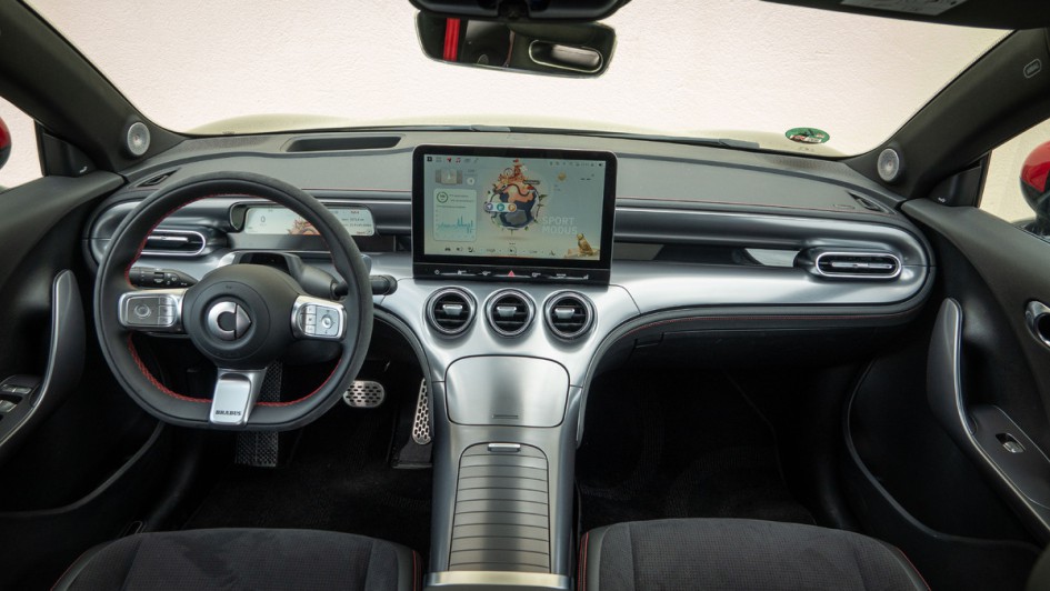 Smart #3 Brabus Ansicht vom gesamten Cockpit
