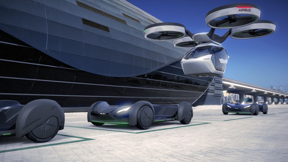 Airbus und Italdesign Flugauto Pop.up