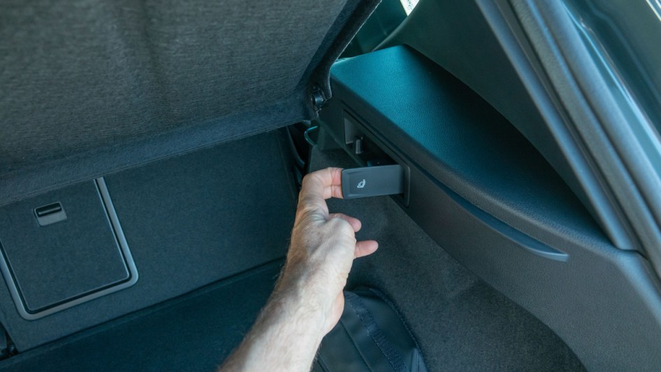 Umklappmechanismus der Rückbank im Cupra Ateca VZ