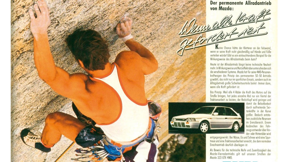 Werbung Mazda 323