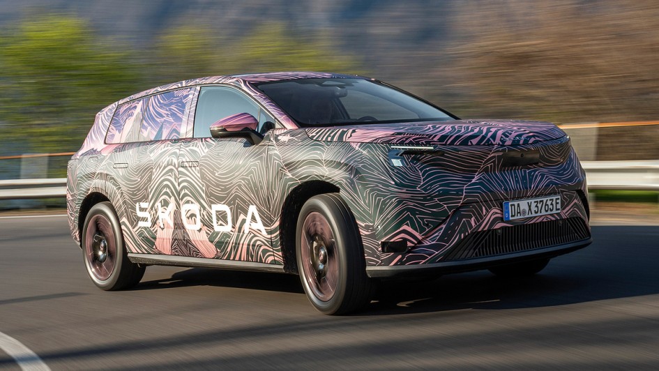 Skoda Peaq im Tarnanzug