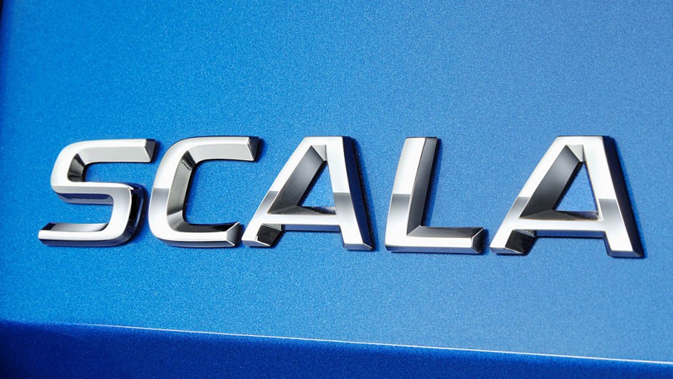 Skoda Scala Schriftzug