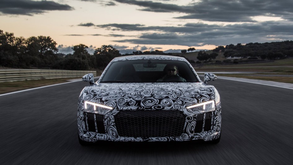 Neuer Audi R8, erste Testfahrt