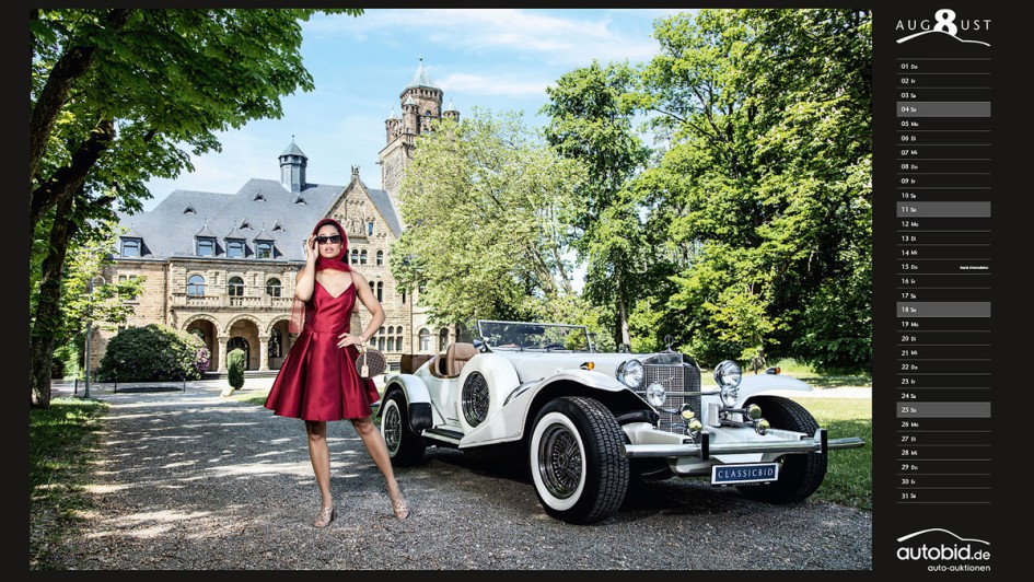 Autobid.de Bildkalender August 2024