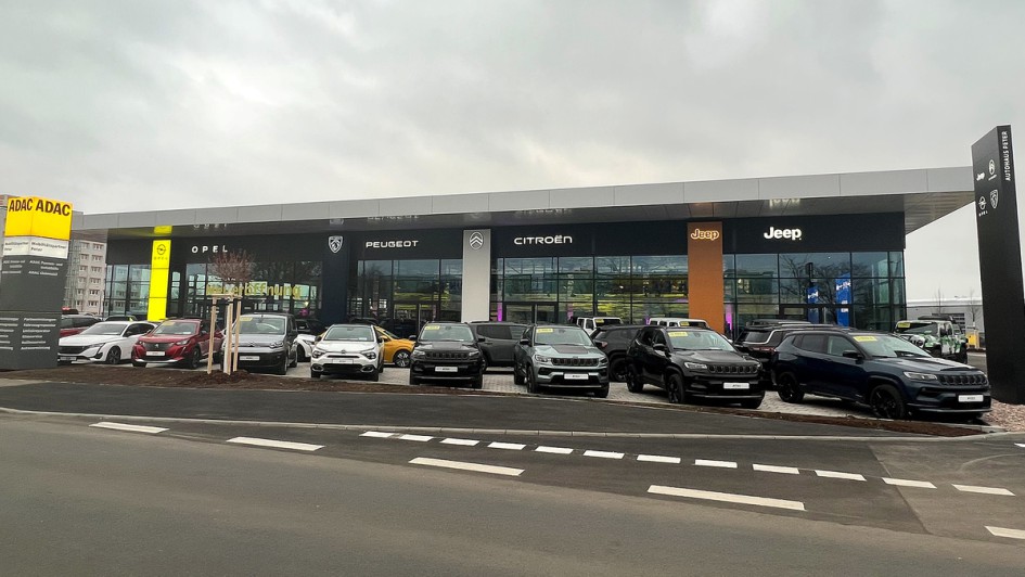Der Stellantis-Betrieb der Autohaus Peter Gruppe in Erfurt