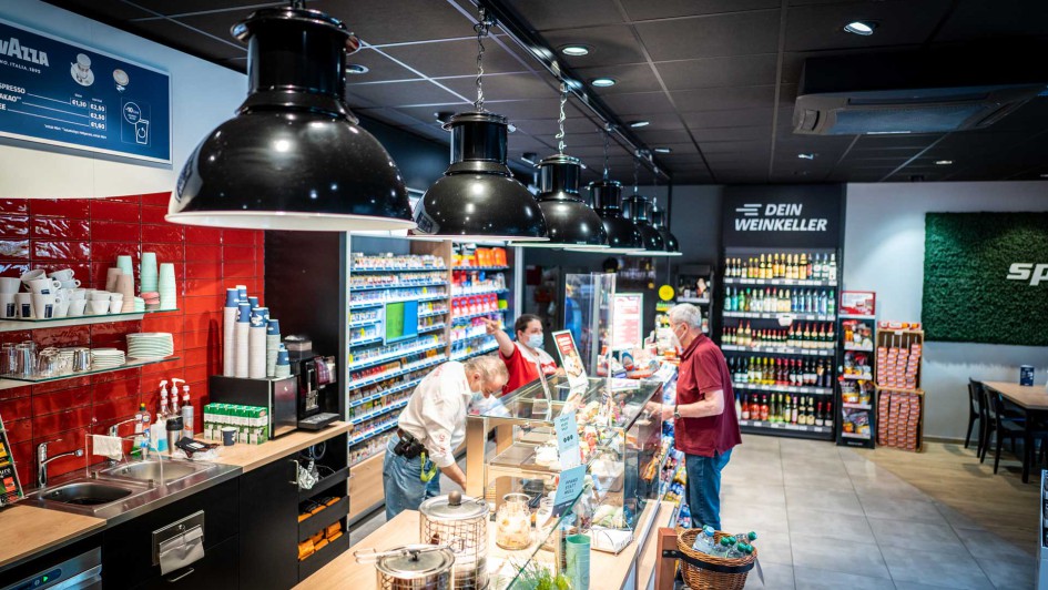 Sprint Tankstelle Theke