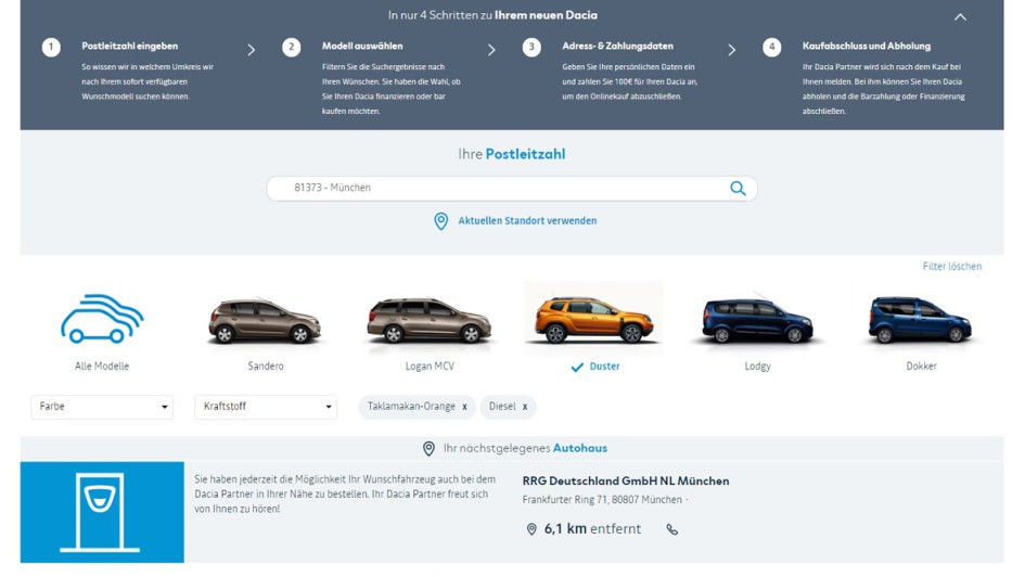 Dacia-Online-Shop