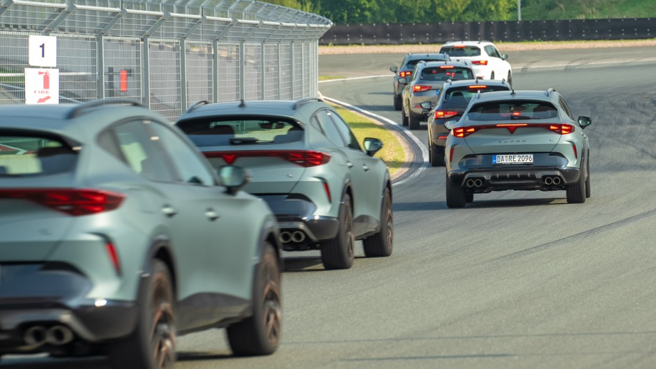 Cupra-Modelle von hinten.