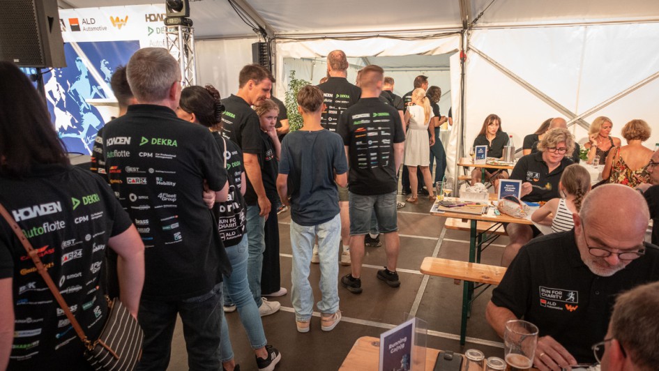 Abendessen beim ALD und Leaseplan Run For Charity