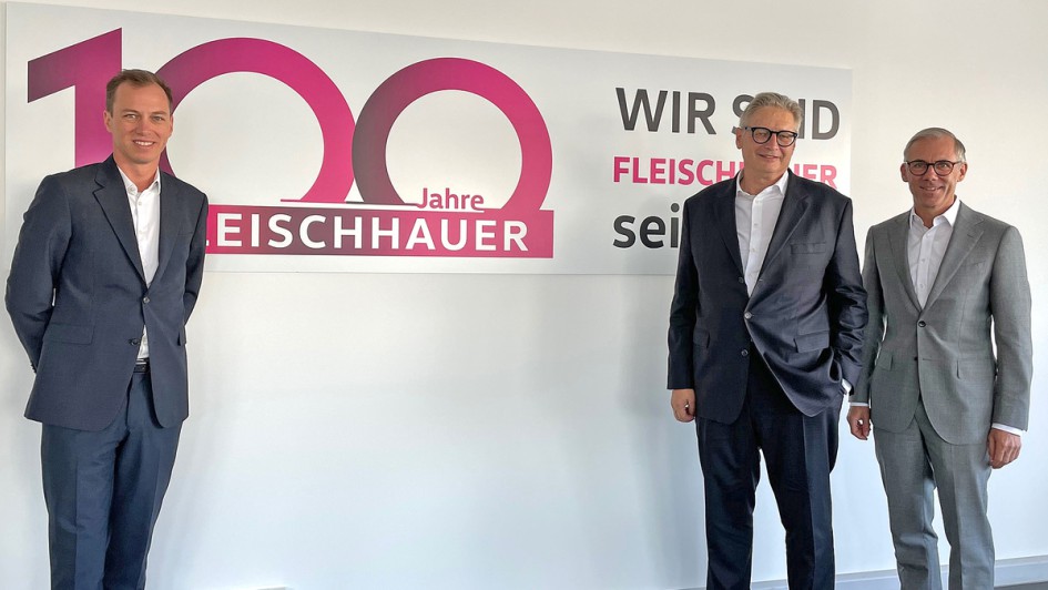 Die Geschäftsführung der Unternehmensgruppe Fleischhauer Franz (v. l. n. r.): Heiko Brausten, Mathias Petter und Markus Kemp
