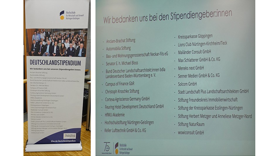 Stipendien-Vergabe 2025 an der HfWU Geislingen