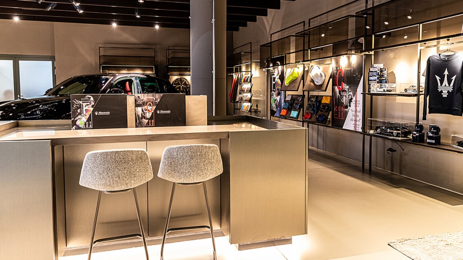 Maserati-Showroom in der Motorworld München