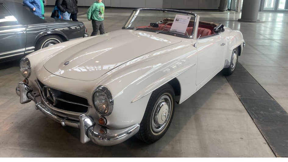Mercedes 190 SL in weiß auf der retro Classics 2026