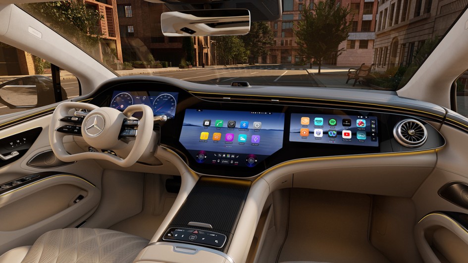 Mercedes-Benz EQS mit Steer-by-wire-Lenkung