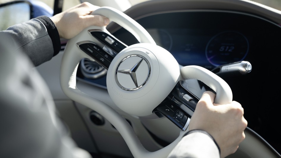 Mercedes-Benz EQS mit Steer-by-wire-Lenkung