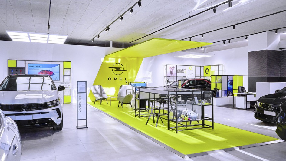 Neues Opel-CI-Konzept für Autohäuser