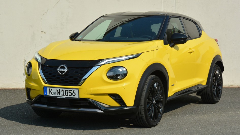 Nissan Juke Hybrid, Front, Kühlergrill, Scheinwerfer