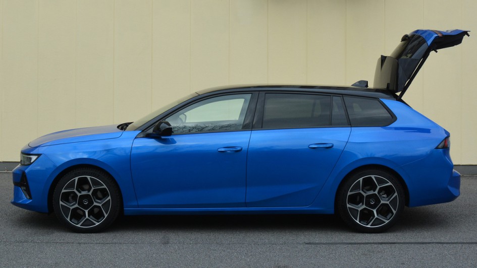Opel Astra Sports Tourer, Seitenansicht, Silhouette, Heckklappe