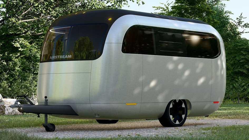 Konzeptstudie Wohnwagen Porsche Airstream