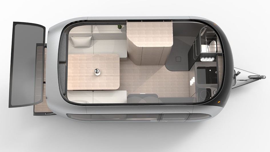 Konzeptstudie Wohnwagen Porsche Airstream