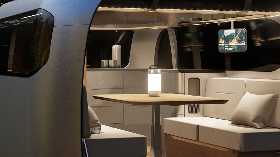 Konzeptstudie Wohnwagen Porsche Airstream