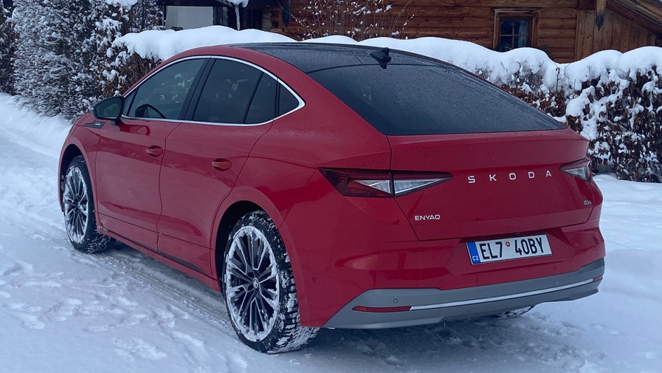 Enyaq Facelift im Schnee
