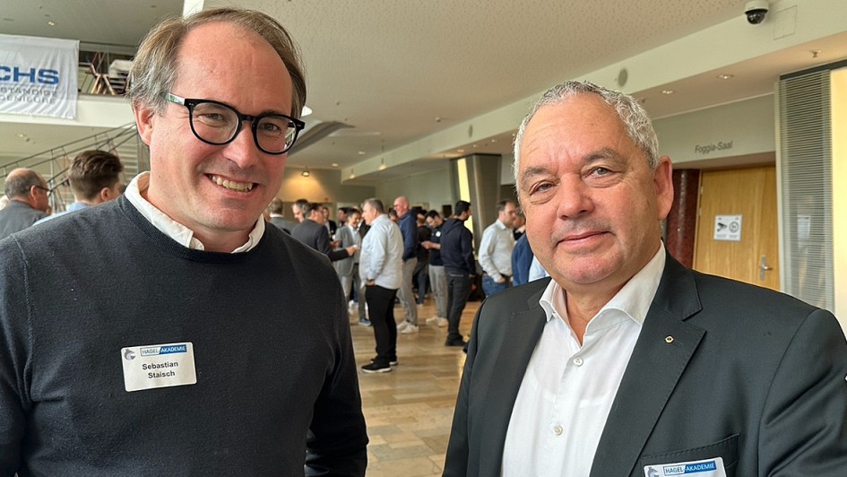 Zeigten sich in Göppingen überaus zufrieden mit Entwicklung und Zukunftsperspektiven des amtierenden Managements in Hamburg: die SSH-Gesellschafter Sebastian Staisch (l.) und Sprecher Frank Steinacker.