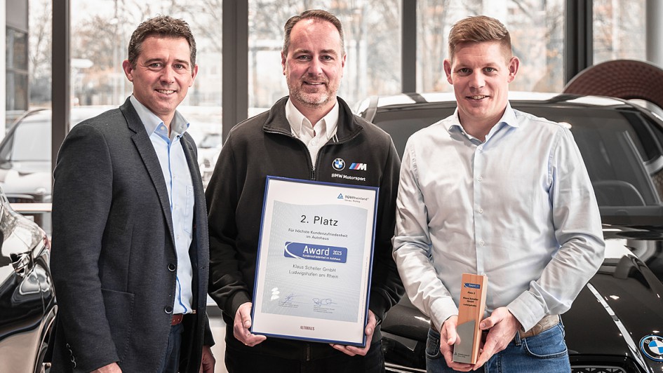 TÜV Rheinland Award für Kundenzufriedenheit 2023