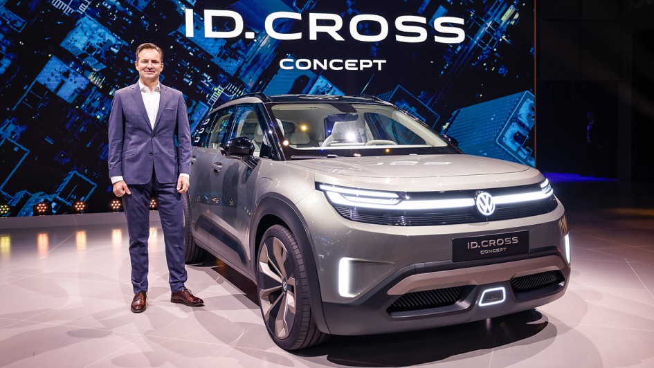 VW-Markenchef Thomas Schäfer bei der Vorstellung des ID. Cross Concept in München