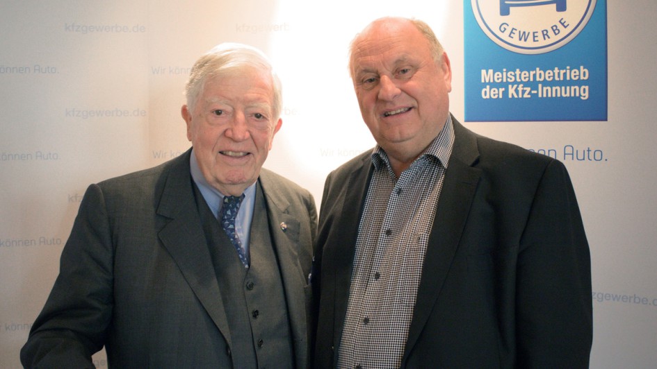 ZDK-Ehrenpräsident Robert Rademacher mit Helmut Peter